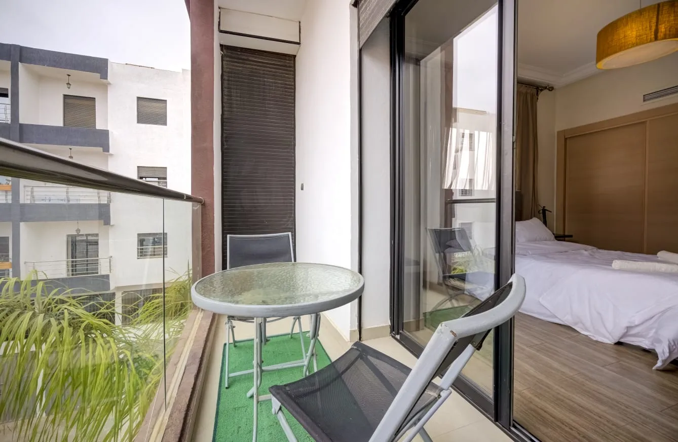 Appartement à Louer à Agadir Équipé et Moderne  2 Chambres, 1er Étage