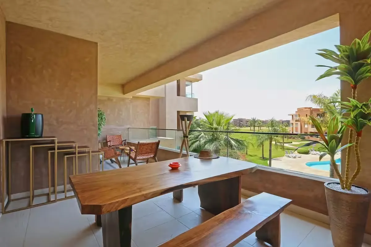 Appartement de luxe à louer à Prestigia Golf à Marrakech, avec un design moderne Appartement de luxe à louer à Prestigia Golf à Marrakech, avec un design moderne