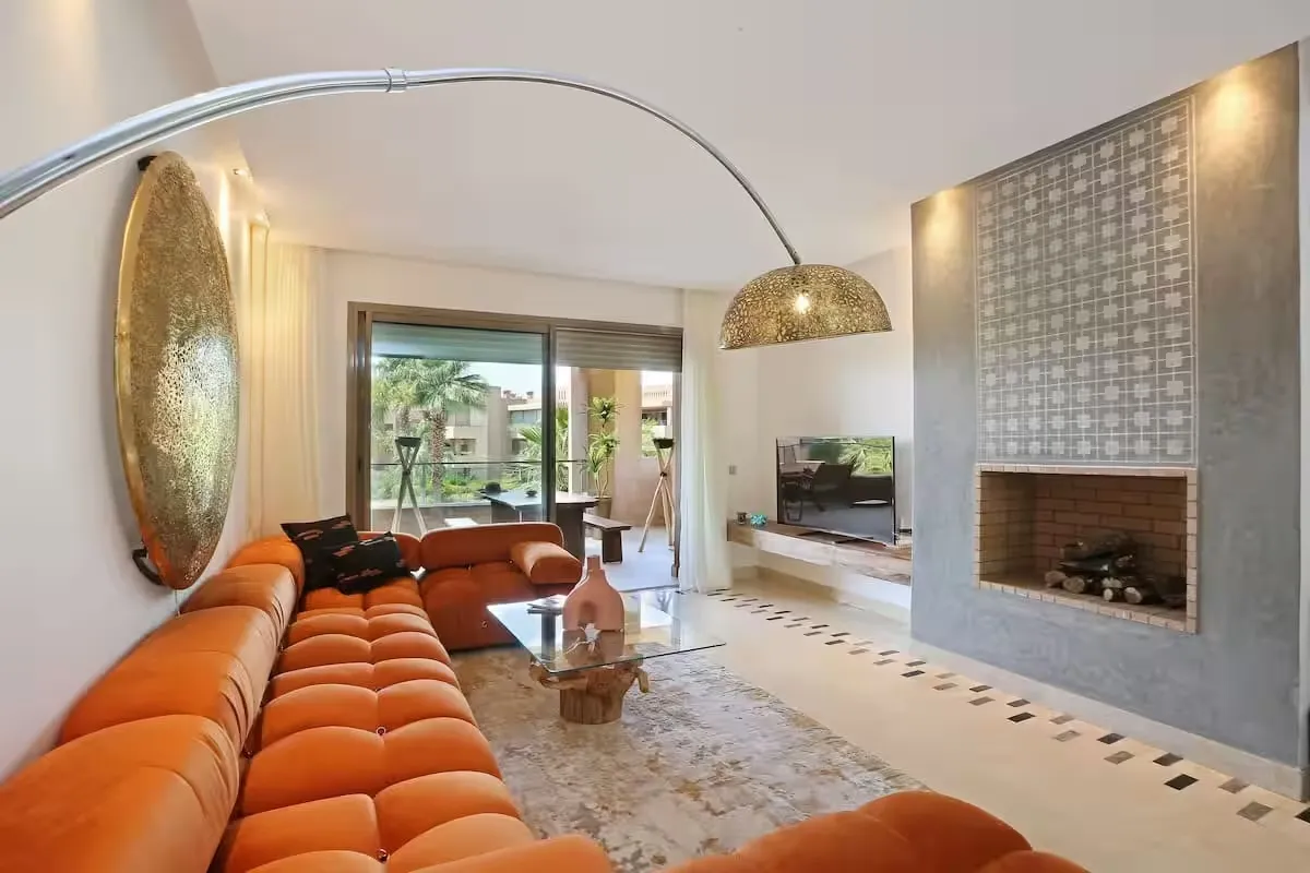 Appartement de luxe à louer à Prestigia Golf à Marrakech, avec un design moderne Appartement de luxe à louer à Prestigia Golf à Marrakech, avec un design moderne