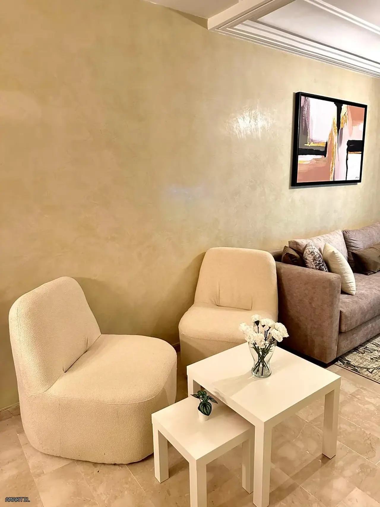 Appartement meublé 2ch à louer à Casablanca
