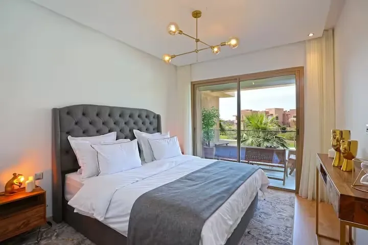 Appartement de luxe à louer à Prestigia Golf à Marrakech, avec un design moderne Appartement de luxe à louer à Prestigia Golf à Marrakech, avec un design moderne