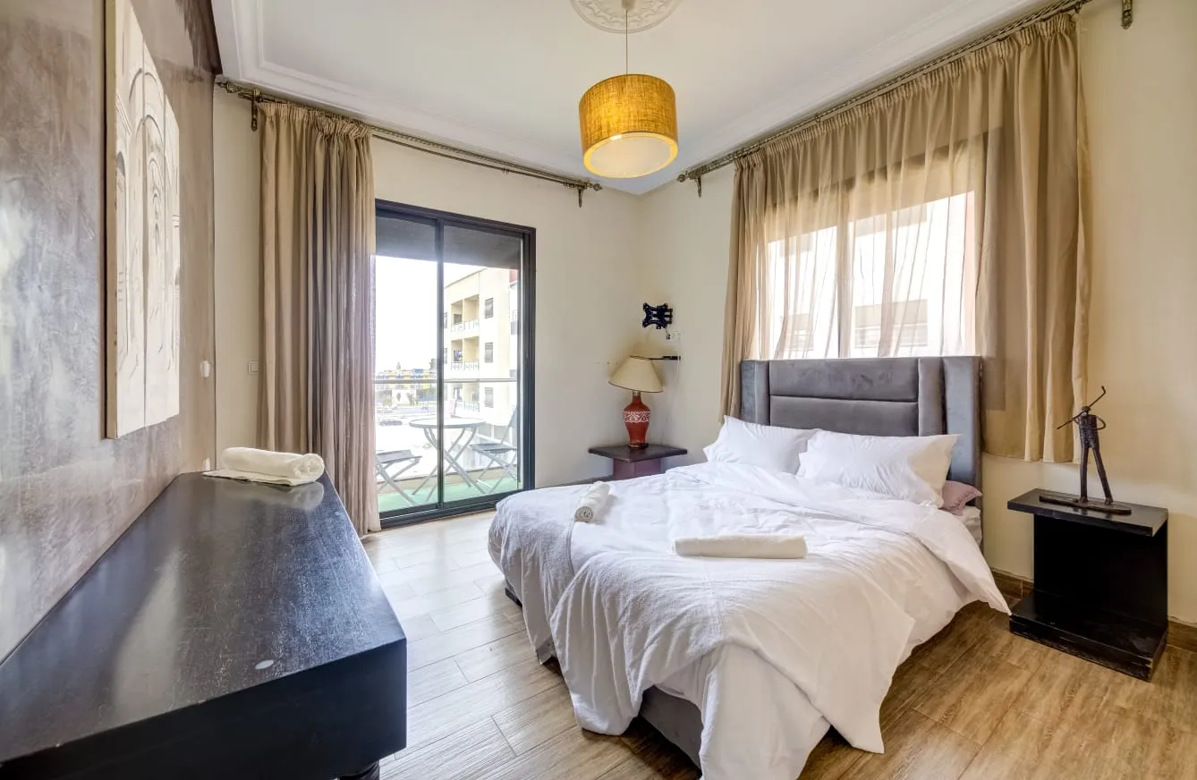 Appartement à Louer à Agadir Équipé et Moderne  2 Chambres, 1er Étage