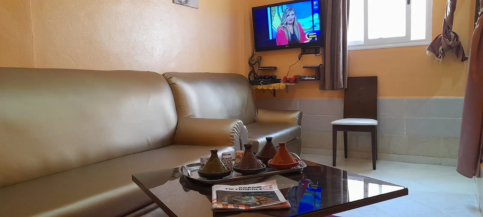 Bel appartement à louer à la journée à Agadir, dans la région d'Inzegan. Bel appartement à louer à la journée à Agadir, dans la région d'Inzegan.