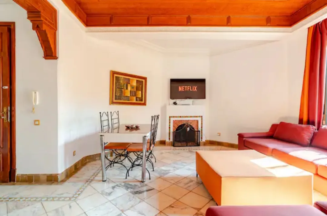 Appartement familial à louer dans une résidence fermée à Marrakech.