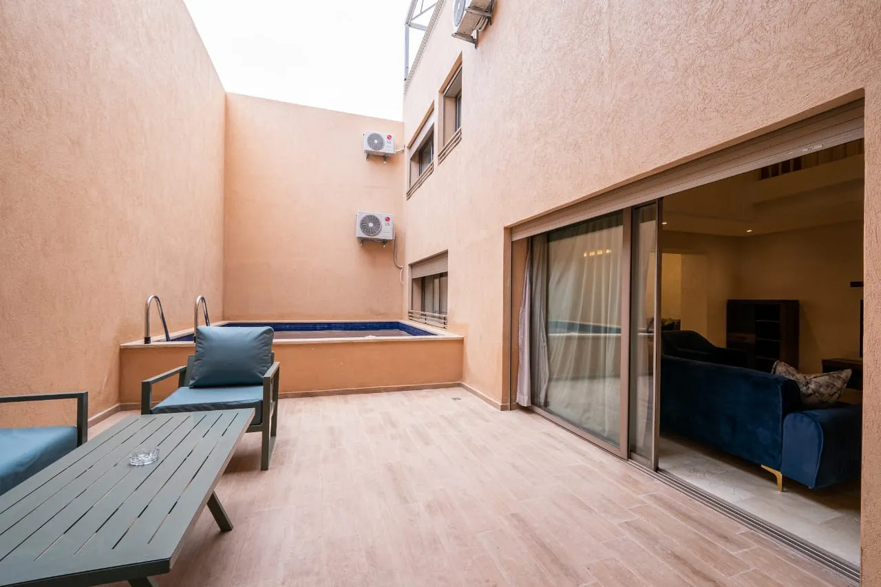 Appartement de luxe au design moderne à louer à Marrakech, Gueliz.