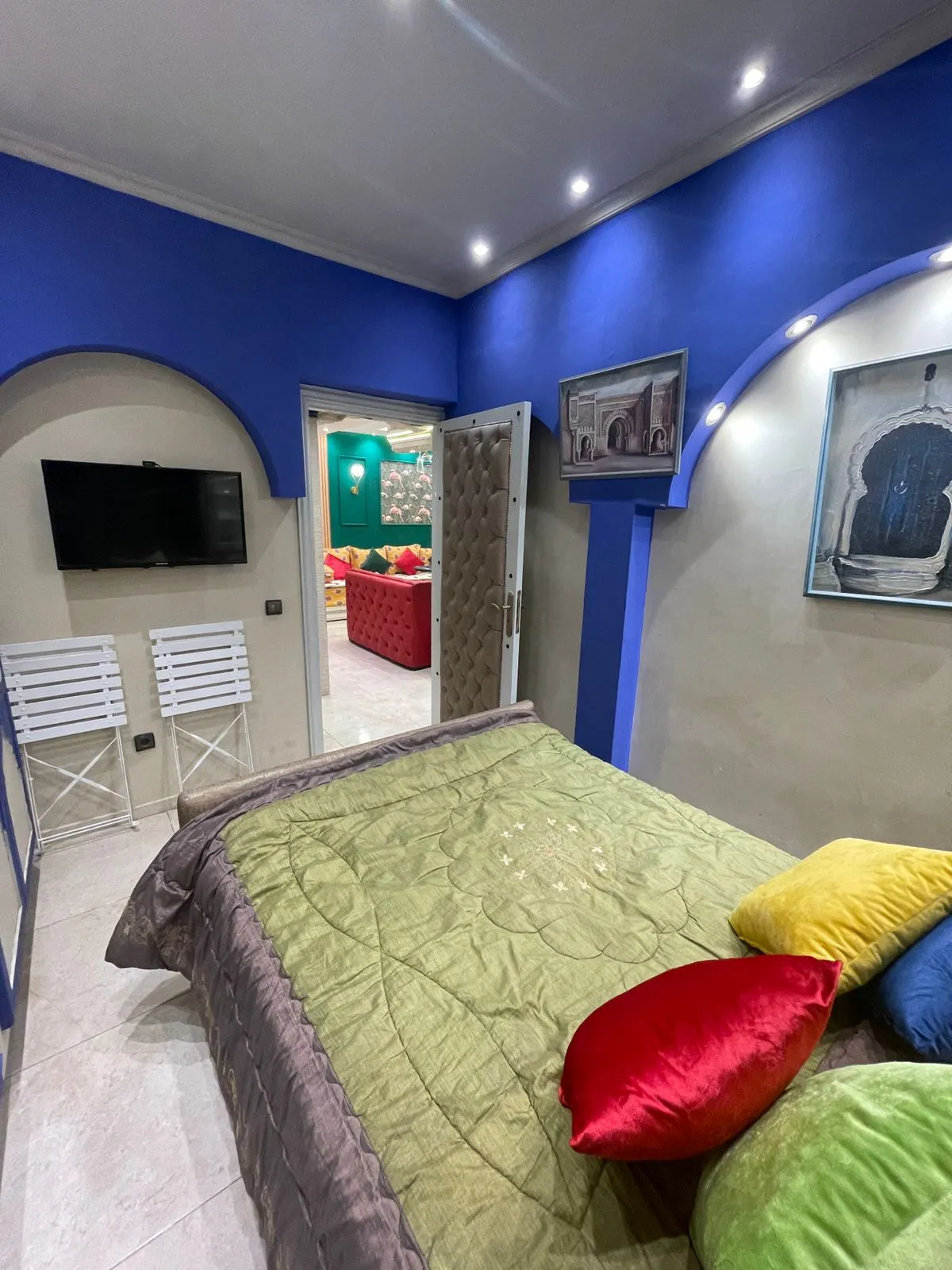 Appartement élégant à louer à la journée à Casablanca, composé de deux chambres 