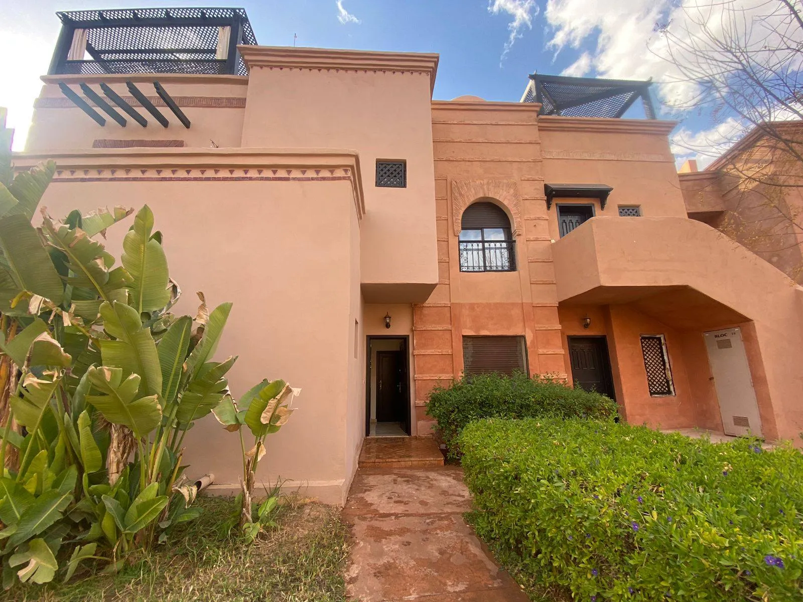 Duplex de luxe à louer à Marrakech Résidence Resort Golf au rez-de-chaussée