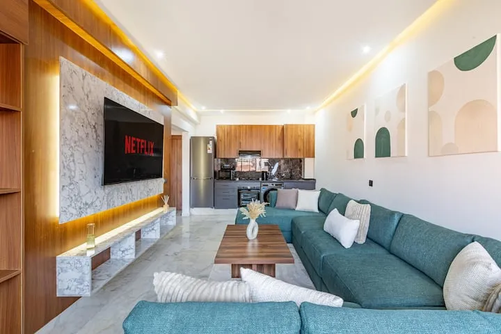 Appartement moderne à louer à Marrakech, situé à Guéliz, comprenant une chambre