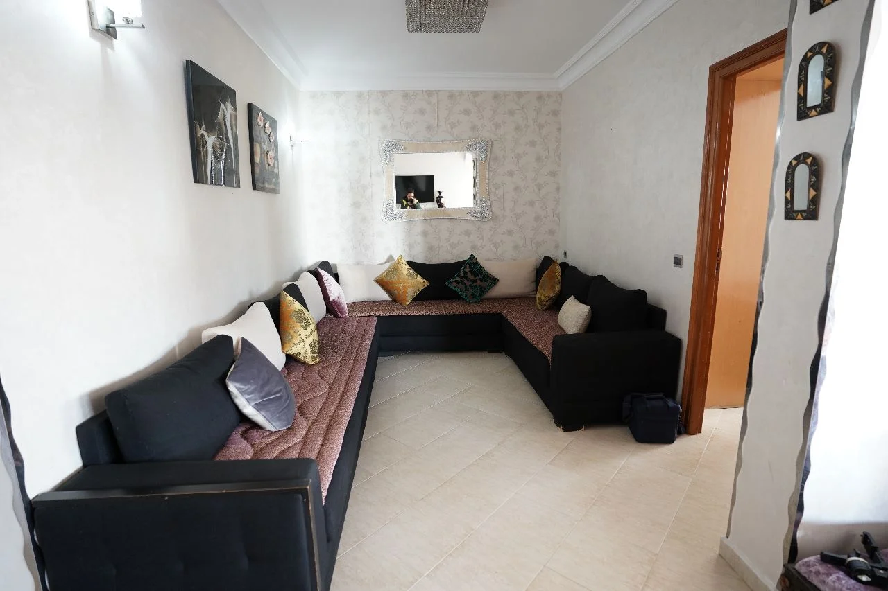 Appartement design élégant à vendre WilayaCenter à Tétouan, 2chambres et 2  salon 