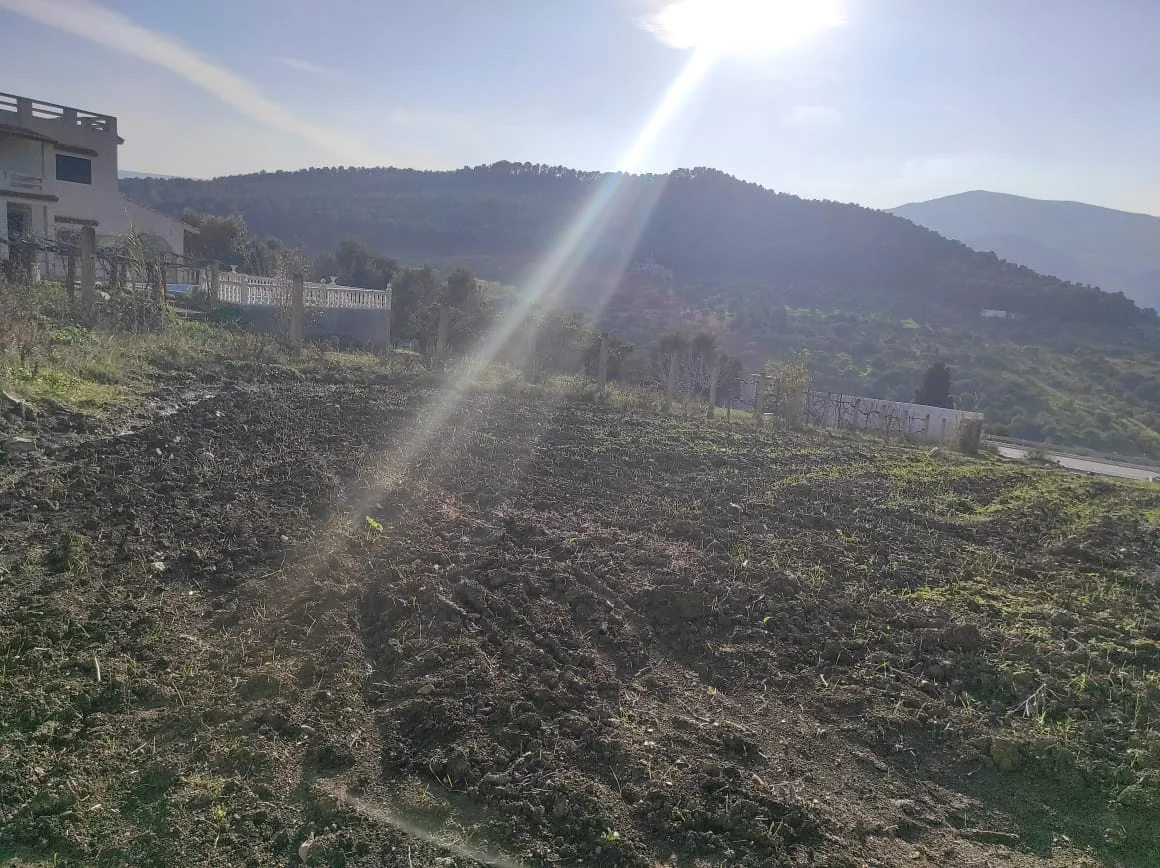 Terrain Agriculture a vendre a cote de tétouan 2341 m² 4 facades Titrée Villa R3